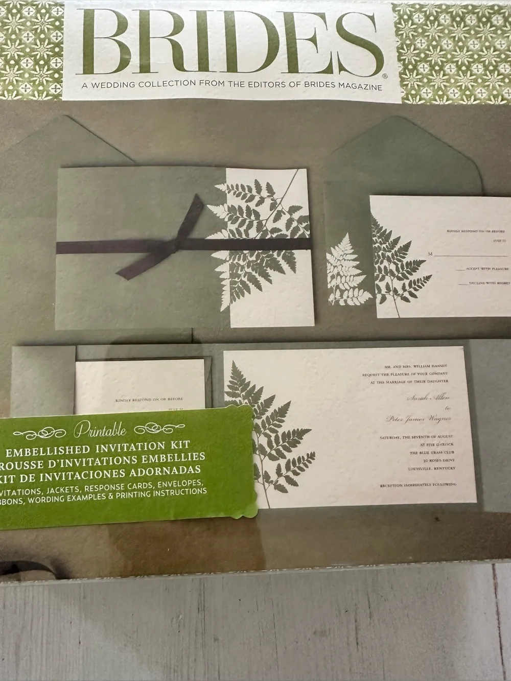 BRIDES Wedding Invitation Kit printable invitations rustic woods forest new